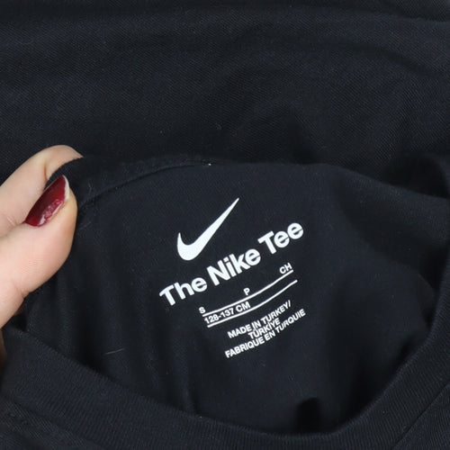 Nike Boys Black Liverpool FC LFC Graphic Regular Fit T-Shirt Size S