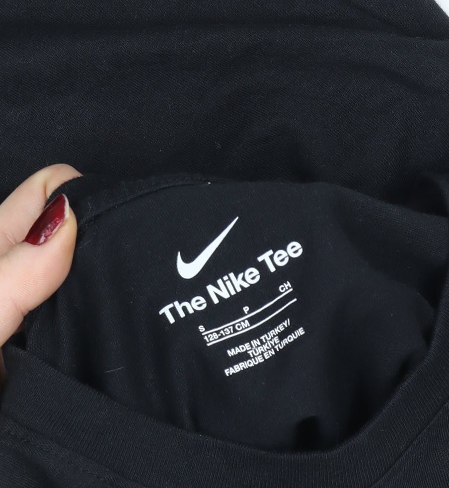 Nike Boys Black Liverpool FC LFC Graphic Regular Fit T-Shirt Size S