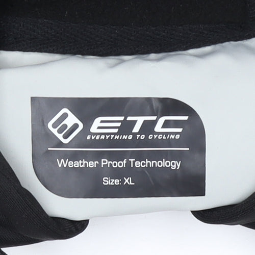 ETC Men's Black Softshell Cycling Jacket XL Hooded Weatherproof