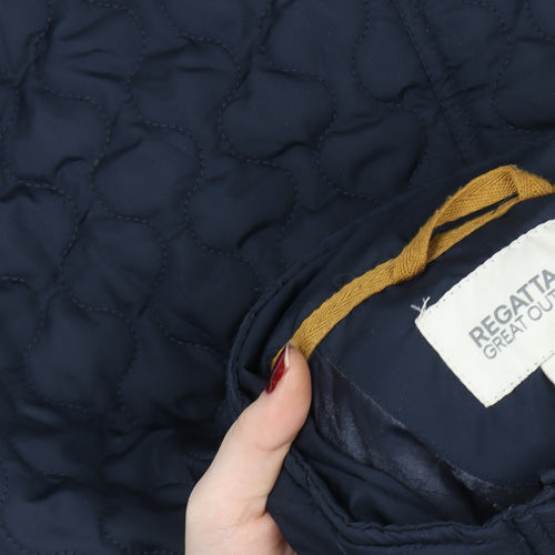 Regatta Teens Blue Quilted Mid-Length Jacket Size 164 Regular Fit