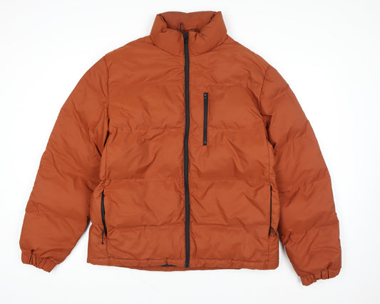 H&M Women’s Brown Puffer Jacket Size 12 Winter Coat