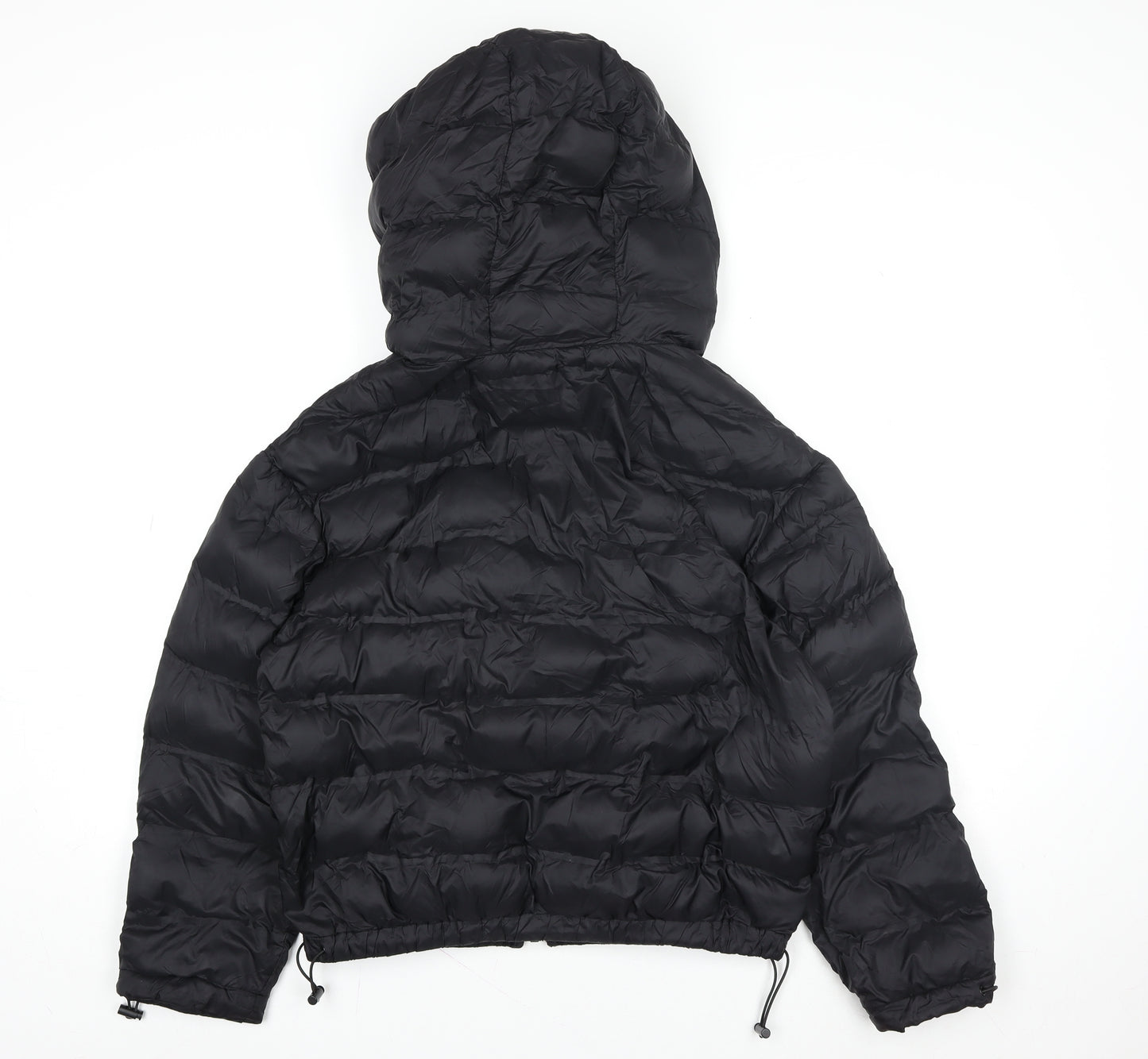 4F Women's Black Hooded Puffer Jacket Size M Winter Coat