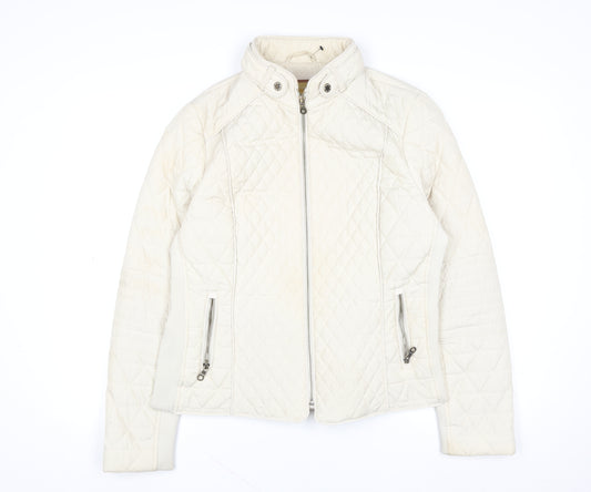 Marks and Spencer Per Una Women’s Ivory Quilted Jacket Size 18