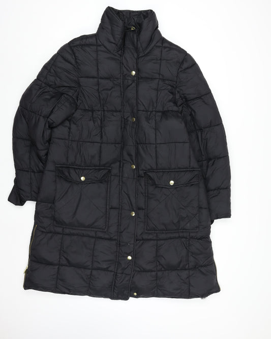 Next Women’s Black Size 16 Shower Resistant Puffer Jacket