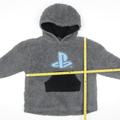 Primark Boys Grey PlayStation Hoodie XS Fleece Pullover