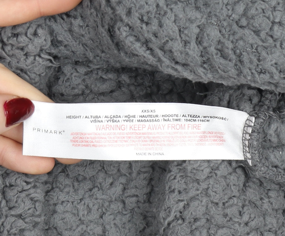 Primark Boys Grey PlayStation Hoodie XS Fleece Pullover