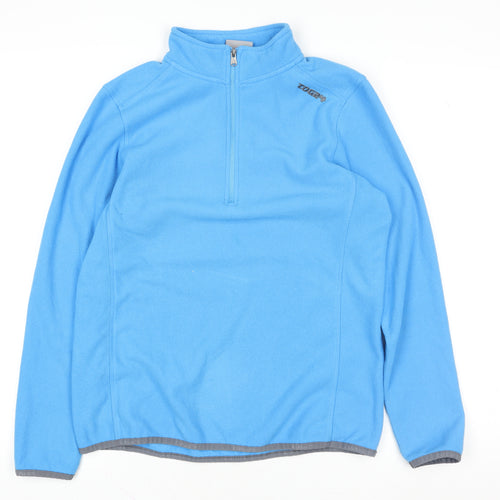 TOG24 Women’s Blue 1/2 Zip Pullover Fleece Sweatshirt Size 10-12