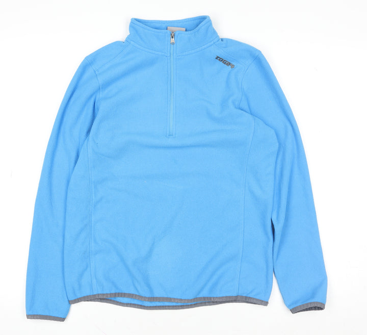 TOG24 Women’s Blue 1/2 Zip Pullover Fleece Sweatshirt Size 10-12