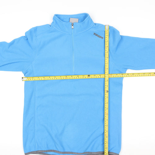 TOG24 Women’s Blue 1/2 Zip Pullover Fleece Sweatshirt Size 10-12