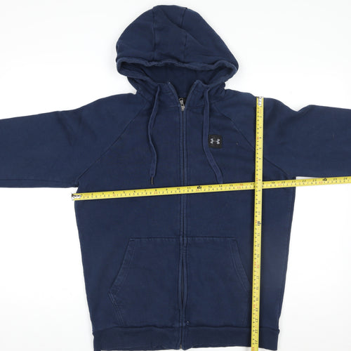 Under Armour Men's Blue Hooded Full Zip Fleece Jacket Size M
