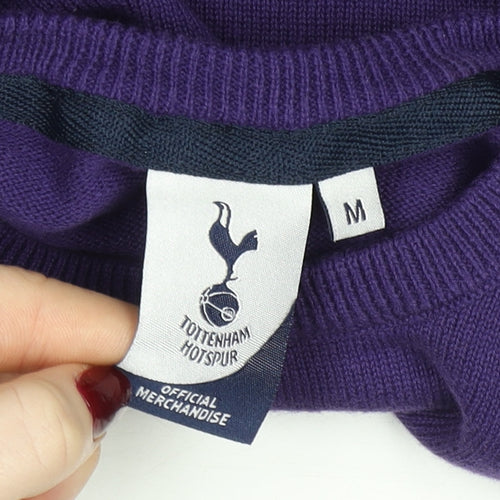 Tottenham Hotspur Men’s Purple Cotton Crew Neck Jumper M