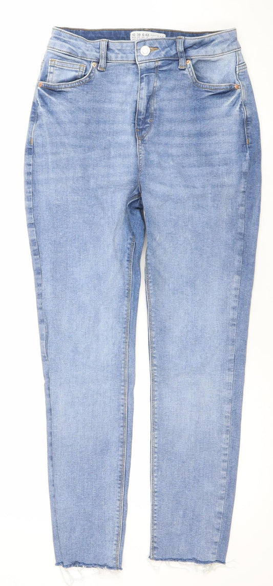 Primark Women's Blue Slim Fit Ankle Jeans Size 10 Stretch Denim