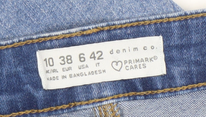 Primark Women's Blue Slim Fit Ankle Jeans Size 10 Stretch Denim