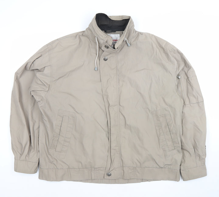 Dunlop Men's Beige Windbreaker Jacket L Regular Fit Casual