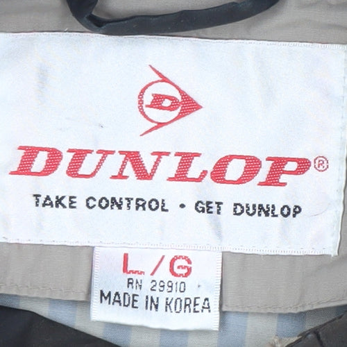 Dunlop Men's Beige Windbreaker Jacket L Regular Fit Casual