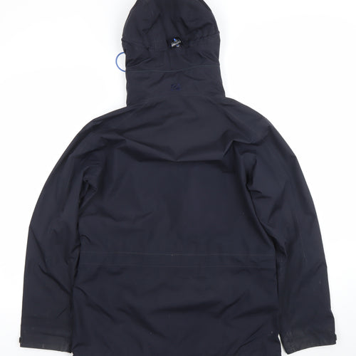 Rohan Womens Blue Cloudcover Waterproof Hooded Long Jacket Size S