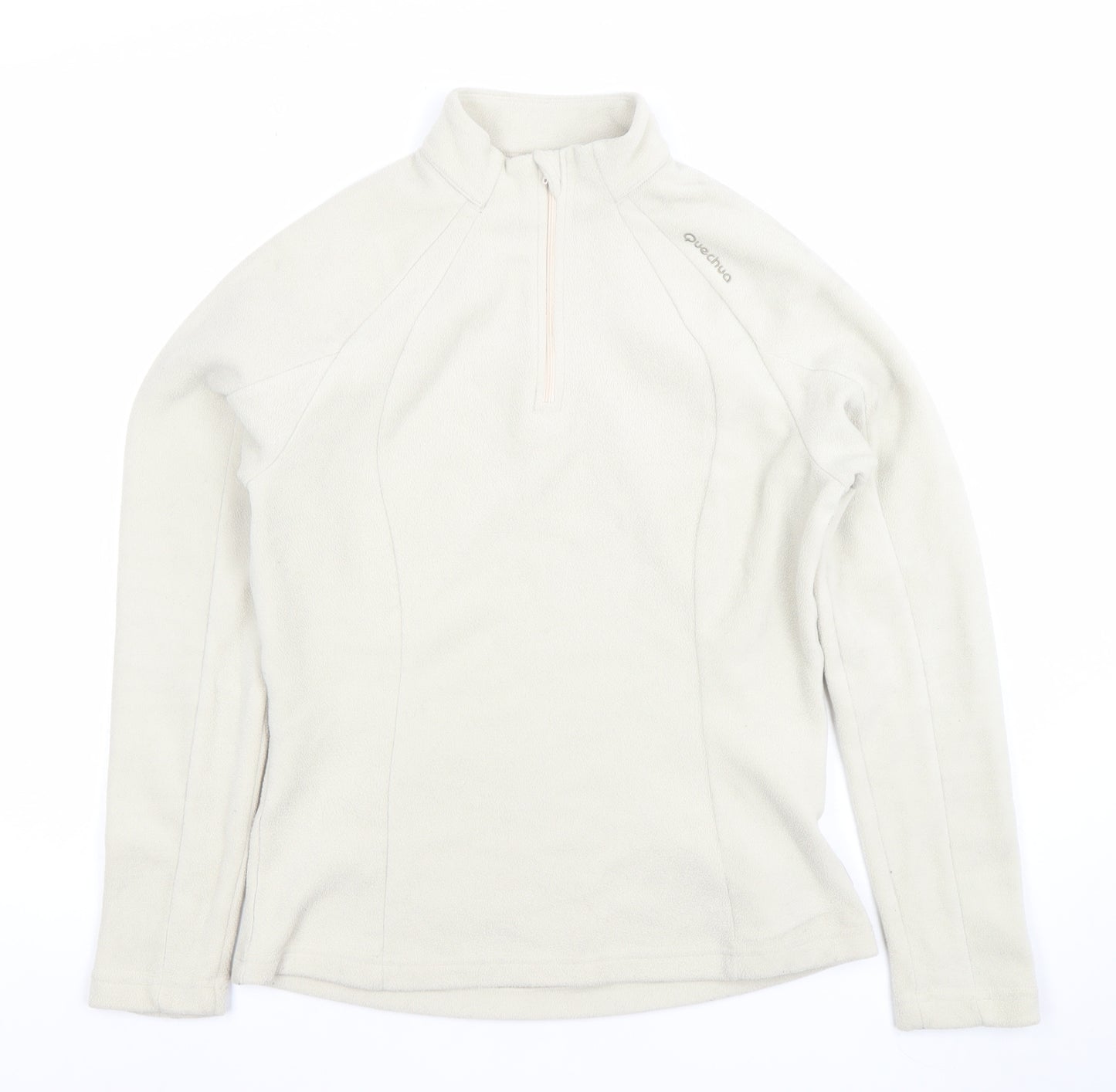 Quechua Women's Beige Fleece Pullover Sweatshirt Size M