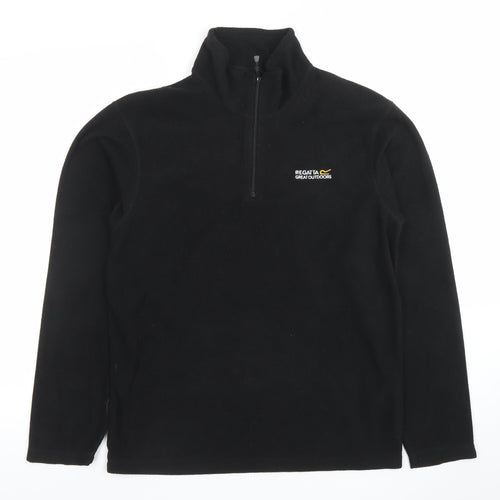 Regatta Men's Black Fleece 1/2 Zip Pullover Sweatshirt S