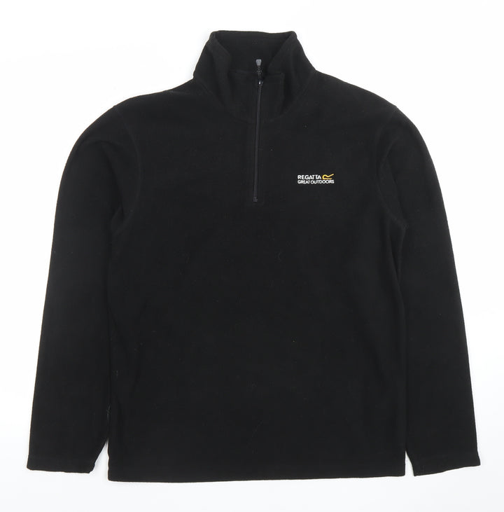 Regatta Men's Black Fleece 1/2 Zip Pullover Sweatshirt S
