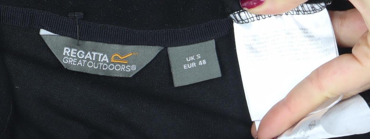 Regatta Men's Black Fleece 1/2 Zip Pullover Sweatshirt S