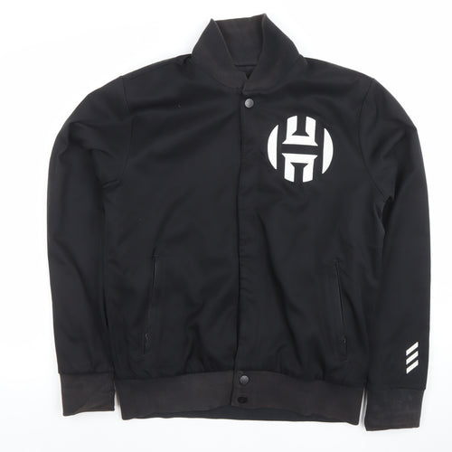 adidas Men’s Black Varsity Jacket S James Harden Basketball Logo
