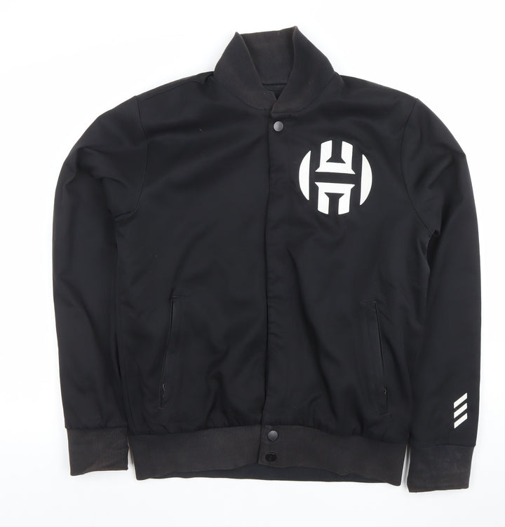 adidas Men’s Black Varsity Jacket S James Harden Basketball Logo