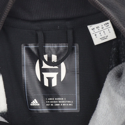 adidas Men’s Black Varsity Jacket S James Harden Basketball Logo