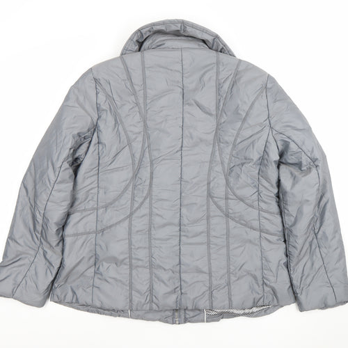 Marks and Spencer Per Una Women's Grey Size 10 Shower Resistant Puffer Jacket