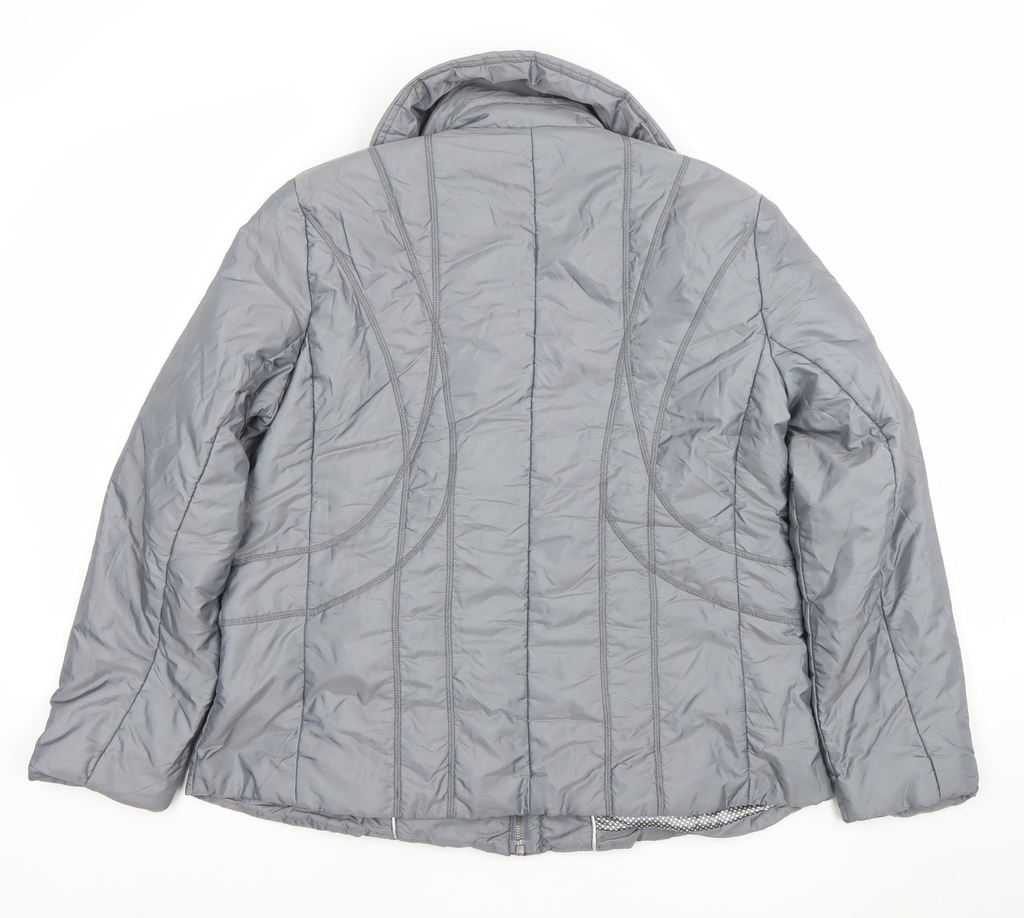 Marks and Spencer Per Una Women's Grey Size 10 Shower Resistant Puffer Jacket