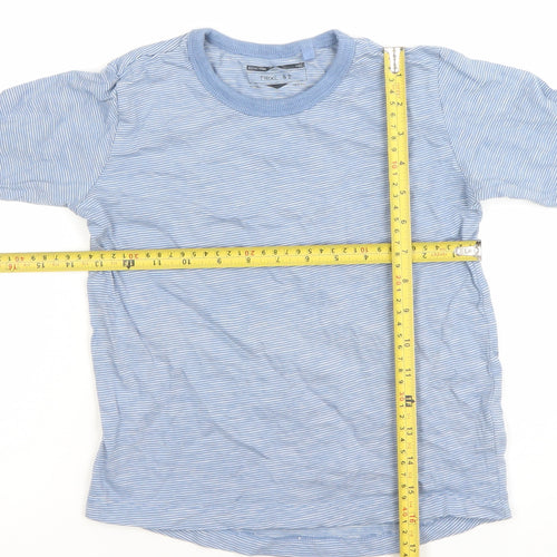 Next Boys Blue Striped Long Sleeve Cotton T-Shirt 6-7 Years