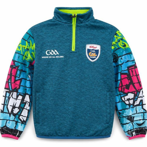 Masita Boys Blue Graphic 1/2 Zip Hoodie Polyester GAA Kellogg’s Camp 2A