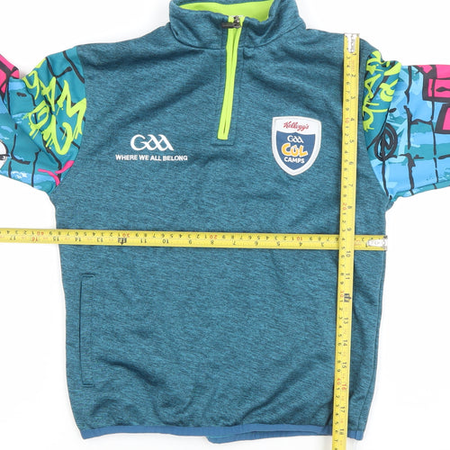 Masita Boys Blue Graphic 1/2 Zip Hoodie Polyester GAA Kellogg’s Camp 2A