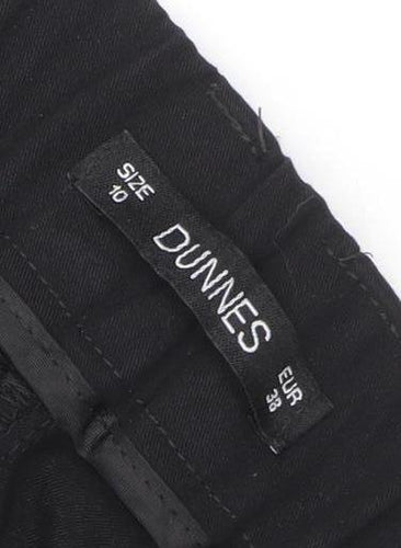 Dunnes Women's Black Size 10 Straight Leg Trousers