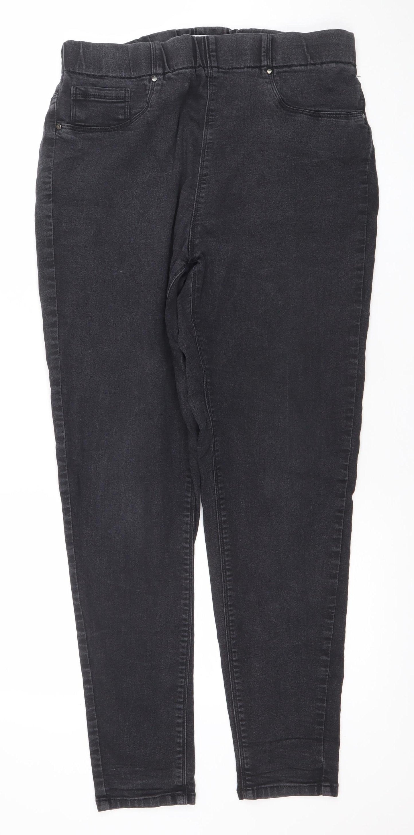 Yours for Good Women's Black Plus Size 16 Jegging Jeans