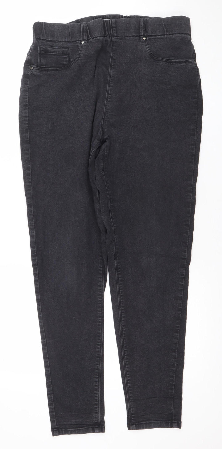 Yours for Good Women's Black Plus Size 16 Jegging Jeans