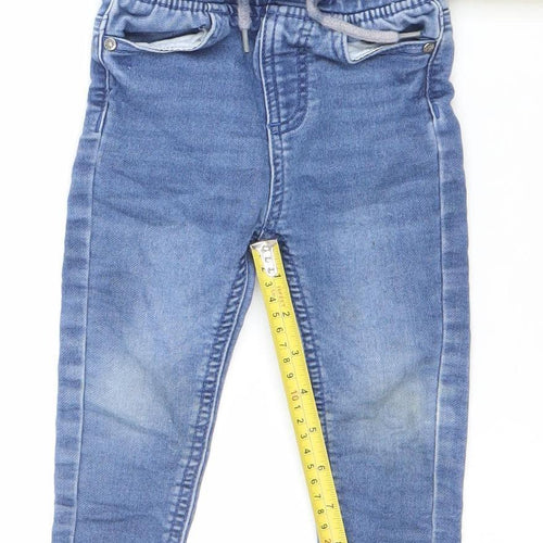 Dunnes Stores Blue Baby Jeans 9-12 Months Unisex Stretch Denim Trousers