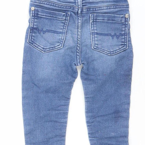 Dunnes Stores Blue Baby Jeans 9-12 Months Unisex Stretch Denim Trousers