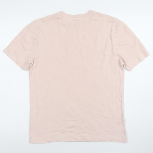 River Island Men’s Beige Colourblock Crew Neck T-Shirt Size S