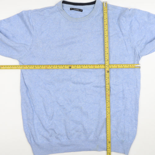 Dunnes Men’s Blue Crew Neck Cotton Jumper Size M