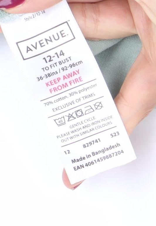 Avenue Womens Green Floral Embroidered Pullover Hoodie Size 12