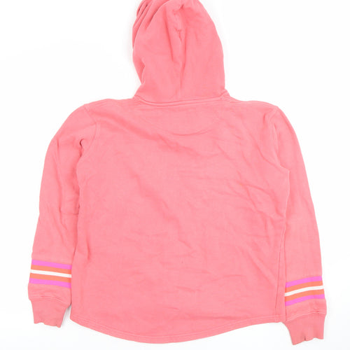 St. Bert's Girls Pink Striped Pullover Hoodie 13-14 Years Cotton Long Sleeve