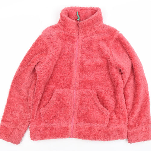 Mini Boden Girls Pink Fleece Full Zip Jacket 9-10 Years