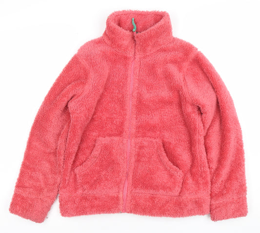 Mini Boden Girls Pink Fleece Full Zip Jacket 9-10 Years