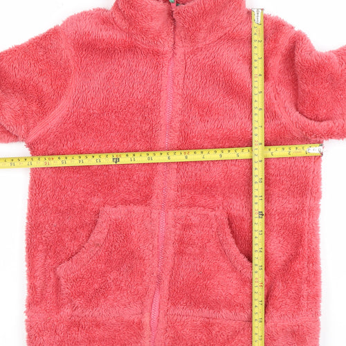 Mini Boden Girls Pink Fleece Full Zip Jacket 9-10 Years