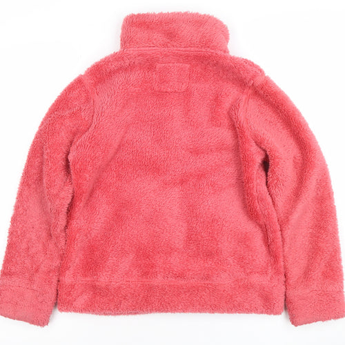 Mini Boden Girls Pink Fleece Full Zip Jacket 9-10 Years