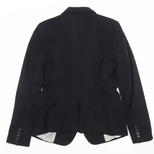 And Away Women's Black Size 8 Single-Breasted Lined Blazer