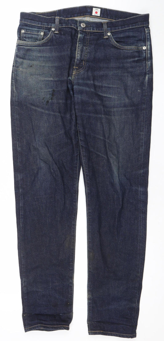 Edwin Men's Blue 32x32 Regular Tapered Jeans Denim Cotton Blend