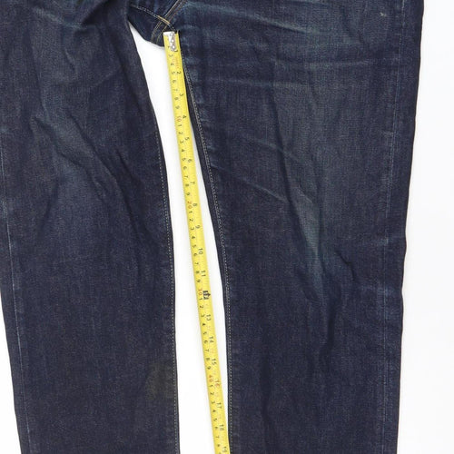 Edwin Men's Blue 32x32 Regular Tapered Jeans Denim Cotton Blend