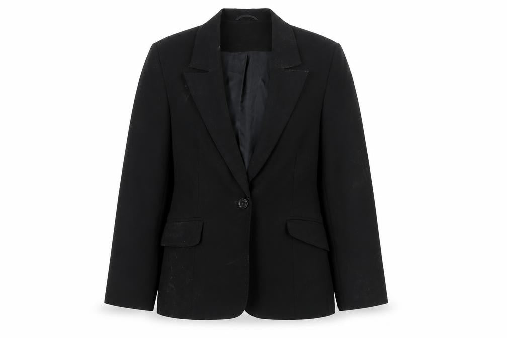 Front view of Essentials Women’s Black, size UK 12, Classic Lined Suit Jacket