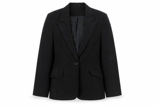 Front view of Essentials Women’s Black, size UK 12, Classic Lined Suit Jacket